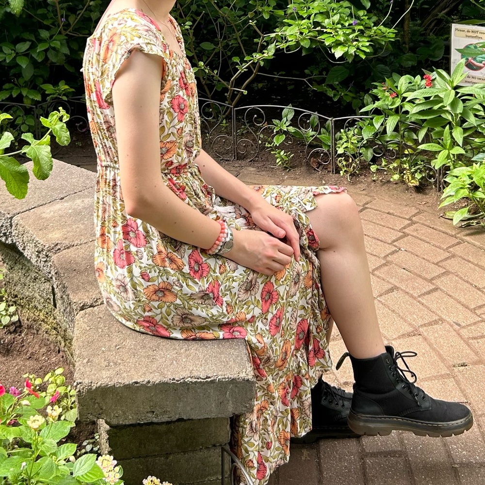 Anthropologie Abel the Label floral off shoulder midi maxi dress, S. - Picture 14 of 14